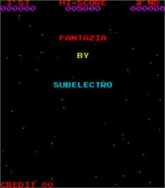 Title screen of Fantazia on the Arcade.