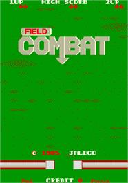 Title screen of Field Combat on the Arcade.