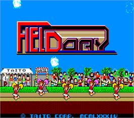 Title screen of Field Day on the Arcade.