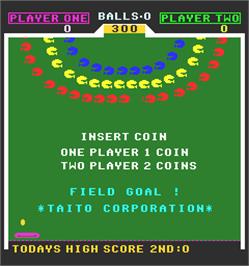 Title screen of Field Goal on the Arcade.