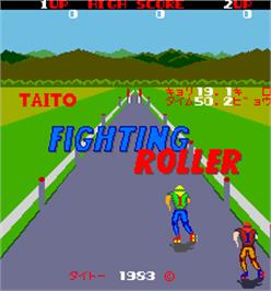 Title screen of Fighting Roller on the Arcade.