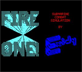 Title screen of Fire One on the Arcade.