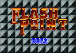 Title screen of Flash Point on the Arcade.