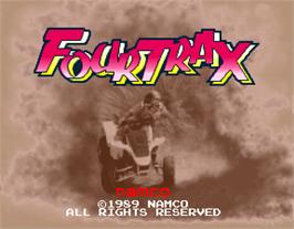 Title screen of Four Trax on the Arcade.