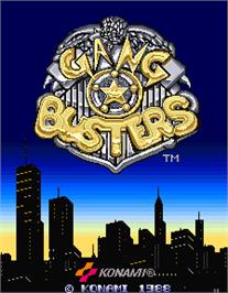 Title screen of Gang Busters on the Arcade.