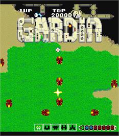 Title screen of Gardia on the Arcade.