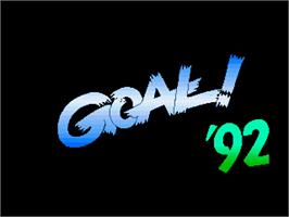 Title screen of Goal! '92 on the Arcade.