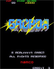 Title screen of Grobda on the Arcade.