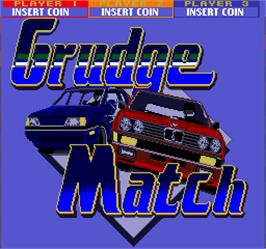 Title screen of Grudge Match on the Arcade.