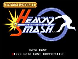 Title screen of Heavy Smash on the Arcade.