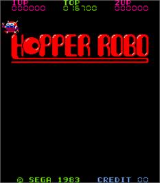 Title screen of Hopper Robo on the Arcade.