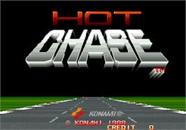 Title screen of Hot Chase on the Arcade.