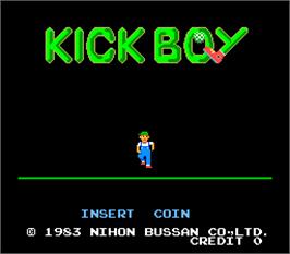 Title screen of Kick Boy on the Arcade.