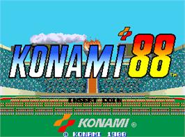 Title screen of Konami '88 on the Arcade.