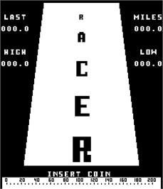 Title screen of Laguna Racer on the Arcade.