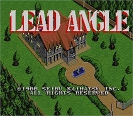 Title screen of Lead Angle on the Arcade.