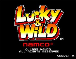 Title screen of Lucky & Wild on the Arcade.