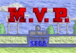 Title screen of MVP on the Arcade.