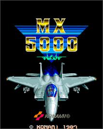 Title screen of MX5000 on the Arcade.