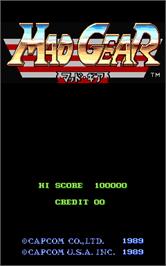 Title screen of Mad Gear on the Arcade.