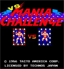 Title screen of Mania Challenge on the Arcade.