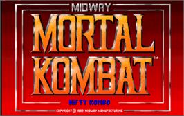 Title screen of Mortal Kombat on the Arcade.