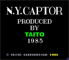 Title screen of N.Y. Captor on the Arcade.