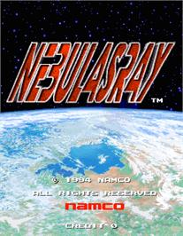 Title screen of Nebulas Ray on the Arcade.