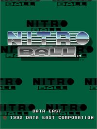 Title screen of Nitro Ball on the Arcade.