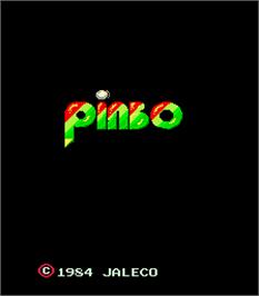 Title screen of Pinbo on the Arcade.