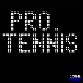 Title screen of Pro Tennis on the Arcade.