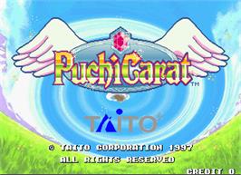 Title screen of Puchi Carat on the Arcade.