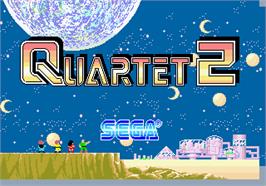 Title screen of Quartet 2 on the Arcade.