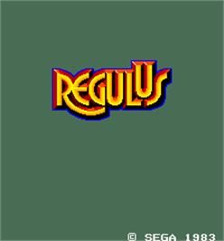 Title screen of Regulus on the Arcade.