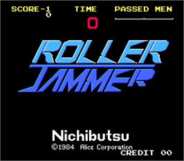 Title screen of Roller Jammer on the Arcade.