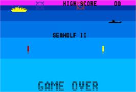 Title screen of Seawolf II on the Arcade.