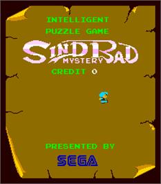 Title screen of Sindbad Mystery on the Arcade.