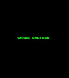 Title screen of Space Cruiser on the Arcade.