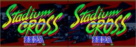 Title screen of Stadium Cross on the Arcade.