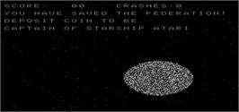 Title screen of Starship 1 on the Arcade.