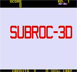 Title screen of Subroc-3D on the Arcade.