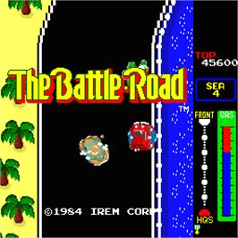 Title screen of The Battle-Road on the Arcade.