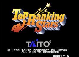 Title screen of Top Ranking Stars on the Arcade.