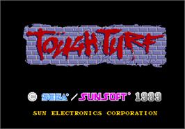 Title screen of Tough Turf on the Arcade.