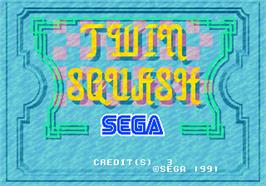 Title screen of Twin Squash on the Arcade.