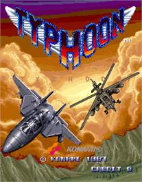 Title screen of Typhoon on the Arcade.