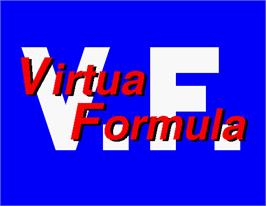 Title screen of Virtua Formula on the Arcade.