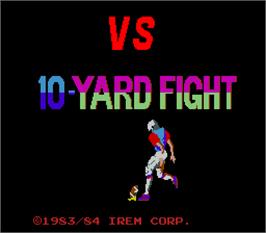 Title screen of Vs 10-Yard Fight on the Arcade.