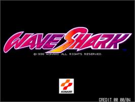 Title screen of Wave Shark on the Arcade.