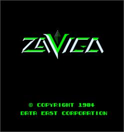 Title screen of Zaviga on the Arcade.